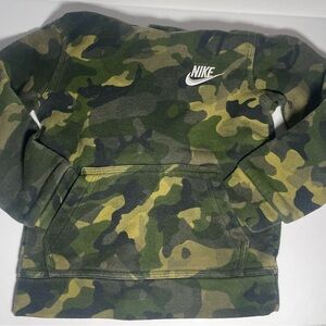 Nike Kids Camo Green Hoodie